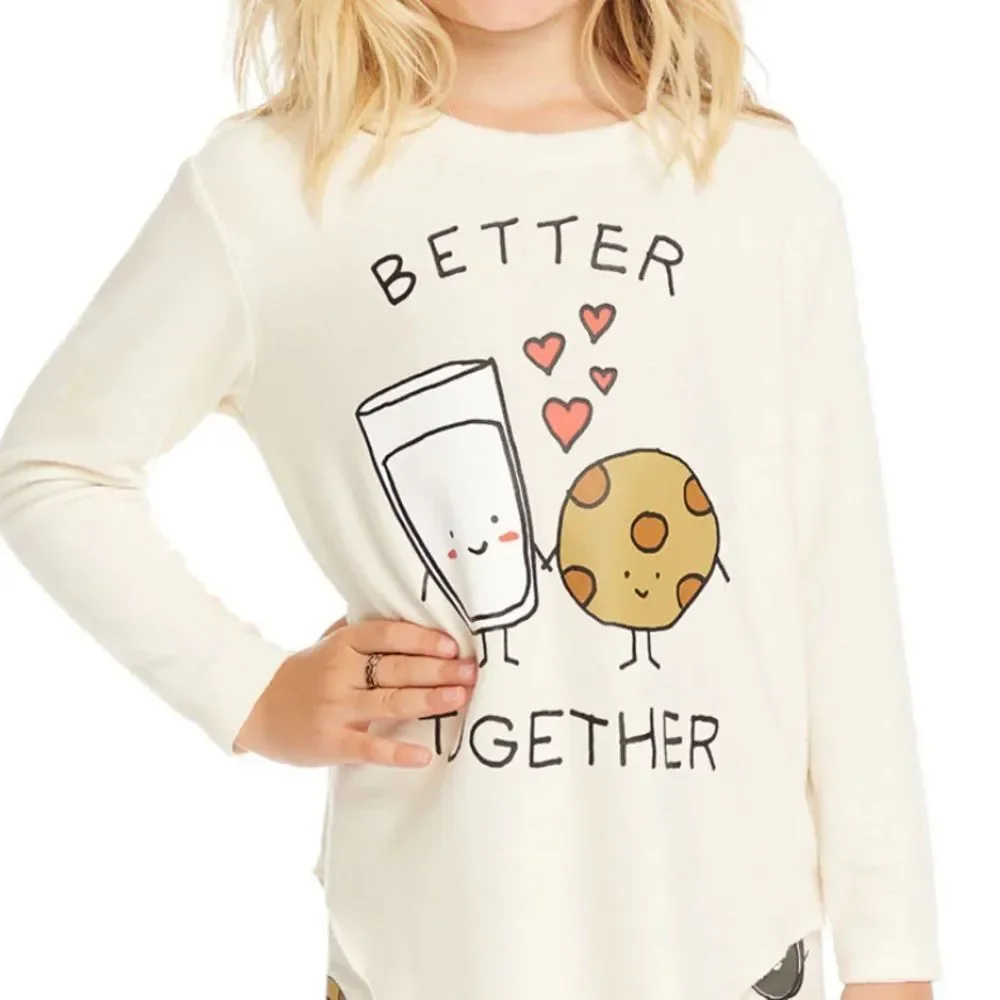 Girls Chaser Set Better Together Long Sleeve & Jogger Sweatpants Size 6